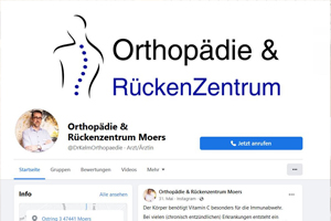 Orthopädie & RückenZentrum bei Facebook